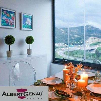 Безрамное  остекление