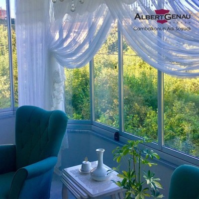 Безрамное  остекление