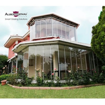 Безрамное  остекление