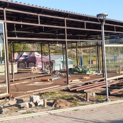 Безрамное  остекление