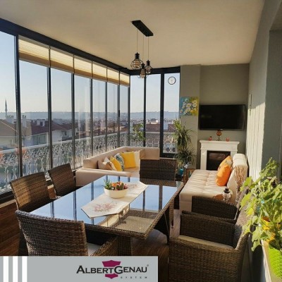 Безрамное  остекление