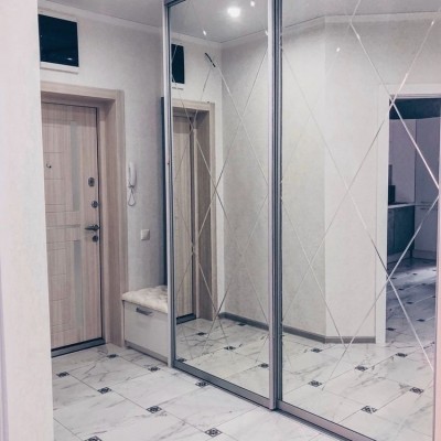 Зеркальные  двери