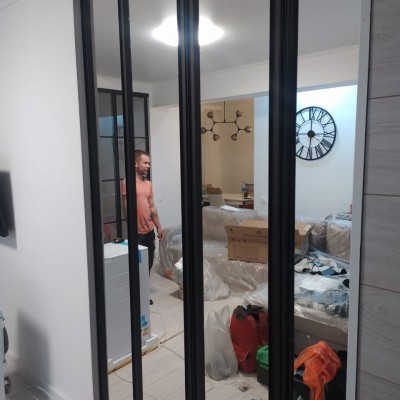 Зеркальные  двери